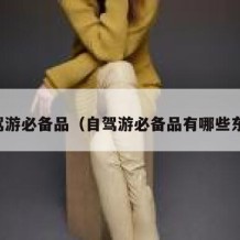 自驾游必备品（自驾游必备品有哪些东西）