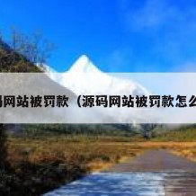 源码网站被罚款（源码网站被罚款怎么办）