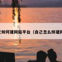 自己如何建网站平台（自己怎么样建网站）