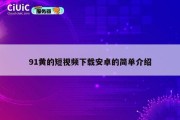 91黄的短视频下载安卓的简单介绍
