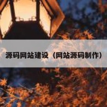 源码网站建设（网站源码制作）
