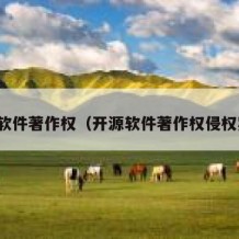 开源软件著作权（开源软件著作权侵权案例）
