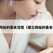 建立网站的基本流程（建立网站的基本过程）