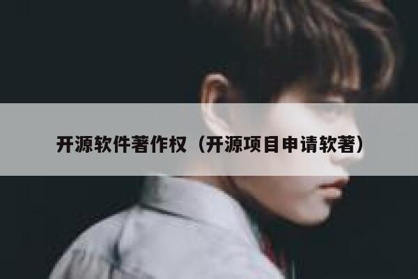 开源软件著作权(开源项目申请软著) 第1张 开源软件著作权(开源项目申请软著) 第1张