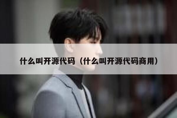 什么叫开源代码（什么叫开源代码商用） 第1张