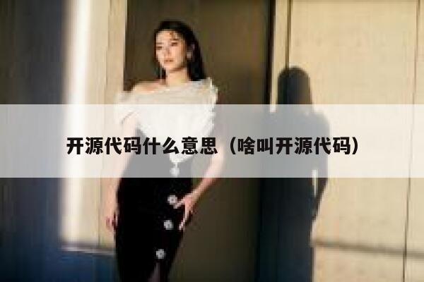 开源代码什么意思（啥叫开源代码） 第1张
