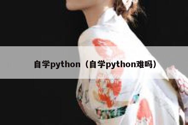 自学python(自学python难吗) 第1张 自学python(自学python难吗) 第1张