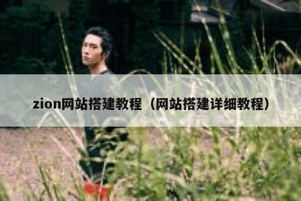 zion网站搭建教程（网站搭建详细教程） 第1张