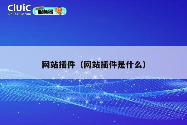 网站插件(网站插件是什么) 第1张 网站插件(网站插件是什么) 第1张